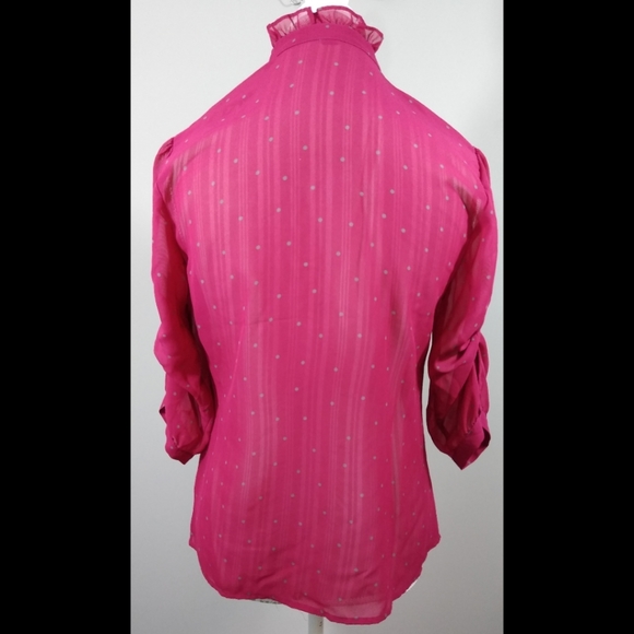 Banana Republic Classy Ruffled Top Size Small - Picture 4 of 7